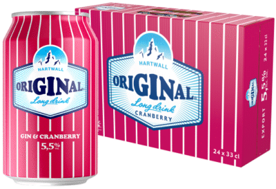 Hartwall Original Long Drink Cranberry 5,5% 33CL x 24-0