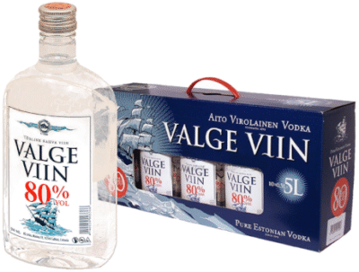 VALGE VIIN 80% vol 10X50CL PET-0