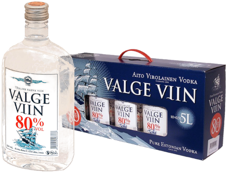 VALGE VIIN 80% vol 10X50CL PET-0