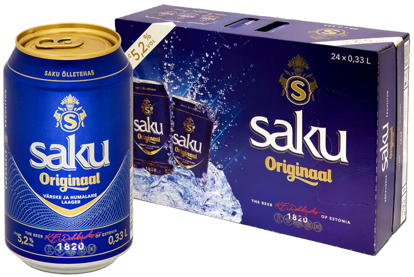 Saku Originaal 5,2% vol 33CL x 24-0