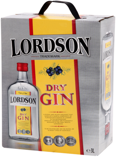 Lordson Gin 37,5% vol 300CL BIB-0