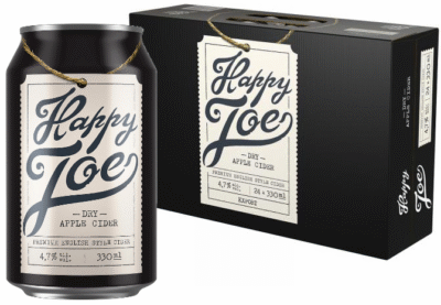 HAPPY JOE DRY APPLE CIDER 4,7% 33 CL x 24-0