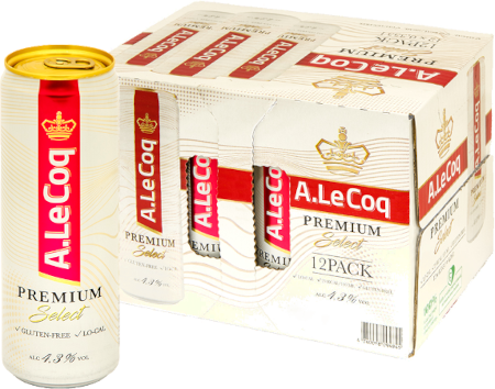 A. Le Coq Premium Select (Gluten Free) 4,3% 35,5CL 12-pack-0