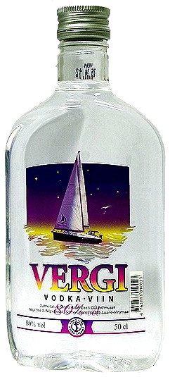 Vergi Vodka 80% 50cl PET-0