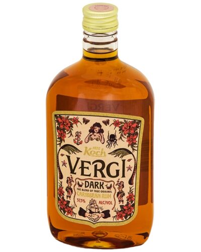 Vergi Dark Caribbean Rum 37,5% 50cl PET-0