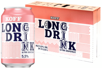 Koff Long Drink Pink Grapefruit 5,5% 33CL x 24-0