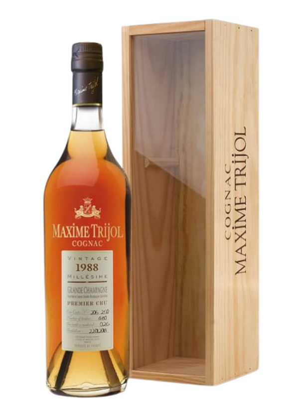 Maxime Trijol Grande Champagne Vintage 1988 40% vol vol BOX 70CL-0