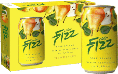 Fizz Pear Splash Cider 4,5% vol 33CL x 24-0