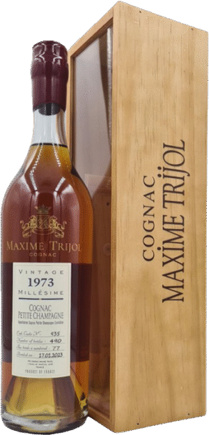 Maxime Trijol Petite Champagne Vintage 1973 40% vol BOX 70CL-0