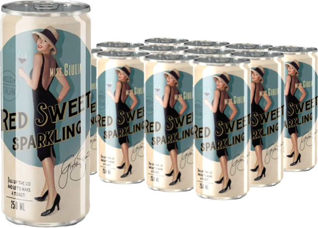 Miss Giulia Red Sweet Sparkling 7,5% vol 25CL x 12-0