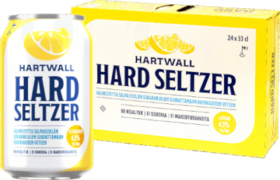 Hartwall Hard Seltzer Lemon 4,5% vol 33CL x 24-0